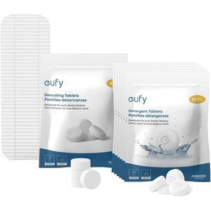 6‑Month Cleaning Kit for eufy Bottle Washer, Cleaning Set with Detergent Tablets (180 Pcs), Descaling Tablets (6 Pcs), and Filter